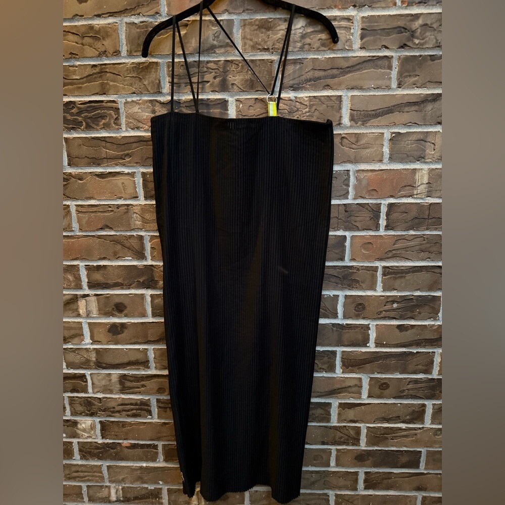 Aalto Black Full Length Pleated Maxi Dress Multi-Strap S19D2DR07-210 Size 38 NEW - Picture 2 of 6